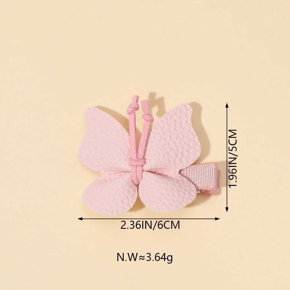 Solid Color Butterfly Hairpins Girl Hair Clips Barrettes Baby Sweet Ornament Stereoscopic Headwear Fashion Hair Accessories