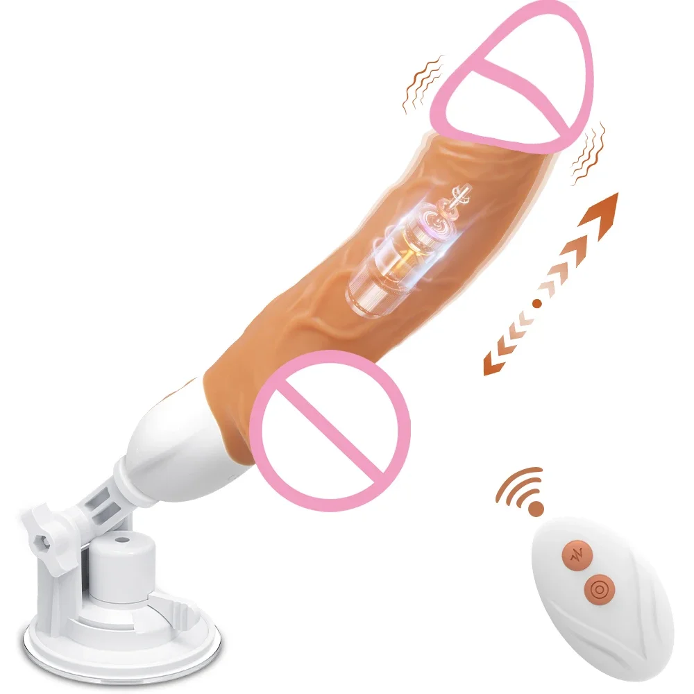 Remote Control Telescopic Dildo Sex Machine G spot Vibrator for Women Thrusting Dildo Female Anal Vagina Stimulator Sex Toys