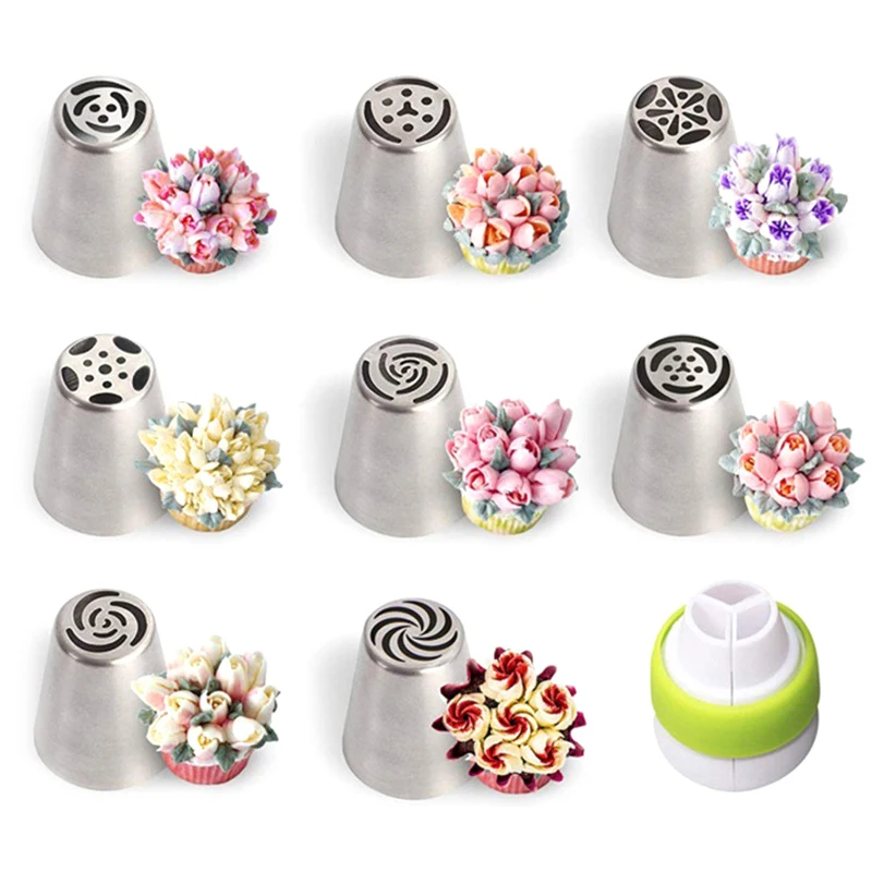 1Pc Stainless Steel Russian Christmas Cake Framing Nozzles For Cupcake Decoration DIY Kitchen Dessert Shop Baking Tool