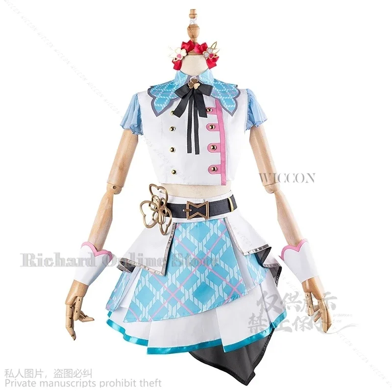 อะนิเมะโครงการเกม Sekai สีสัน STAGE คอสเพลย์ Momoi Airi Lolita Idol เครื่องแต่งกาย cos วิกผมสีชมพูผู้หญิงผู้ชายบทบาทชุดปาร์ตี้ฮาโลวีน