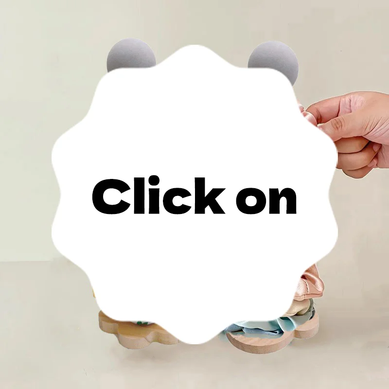 

Solid Wood Hair Tie & Accessory Organizer Stylish Display Stand Suitable For Hair Accessories And Headbands Countertop Storage