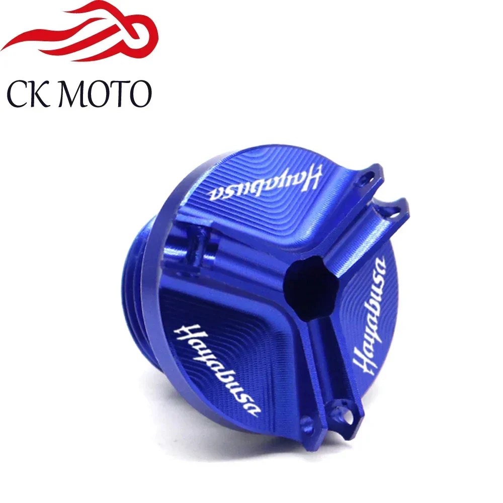 محرك دراجة نارية الألومنيوم النفط قابس التصريف حوض الجوز كأس غطاء غطاء فتحة تعبئة الزيت لسوزوكي هايابوسا 1999-2020 2019 2018 2017 2016 #4