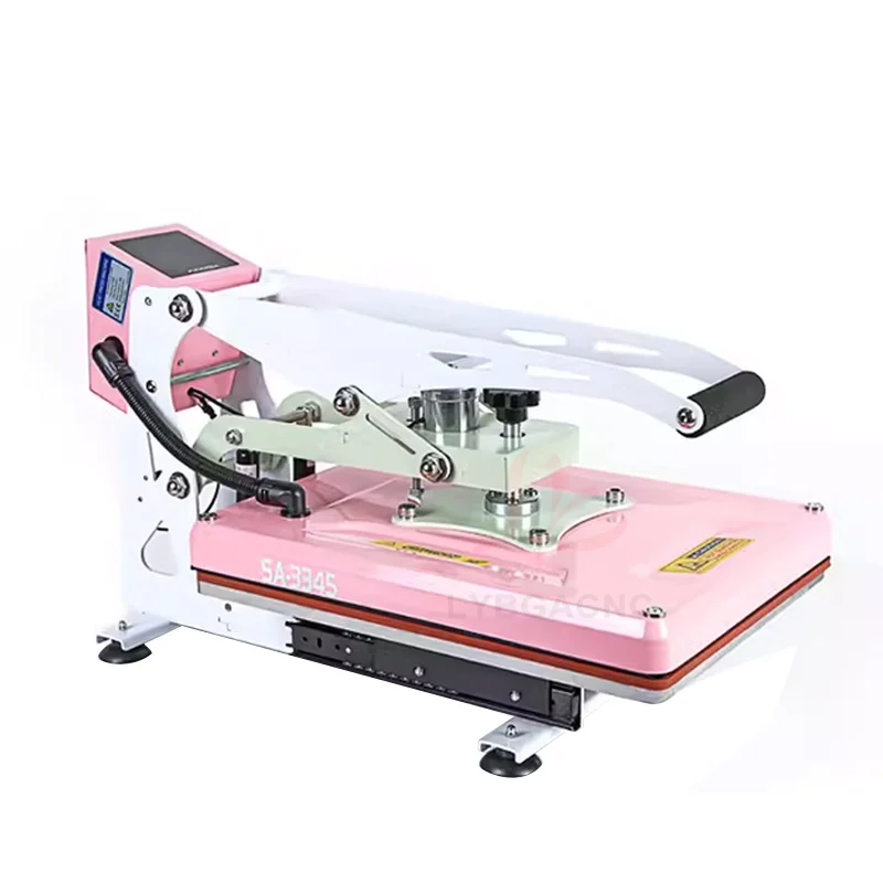 Semi-automatic Heat Press Machine, Heat Transfer, for T-shirt Design and Artwork, Digital Ironing Machine, 33x45cm