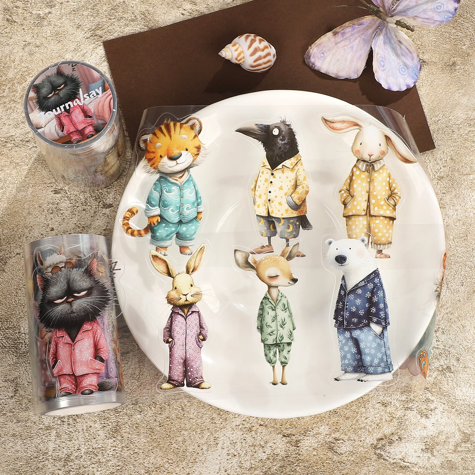 fita-pet-vintage-de-80mm-334cm-com-animais-e-paisagens-para-diy-material-criativo-para-diario-colagem-e-scrapbooking