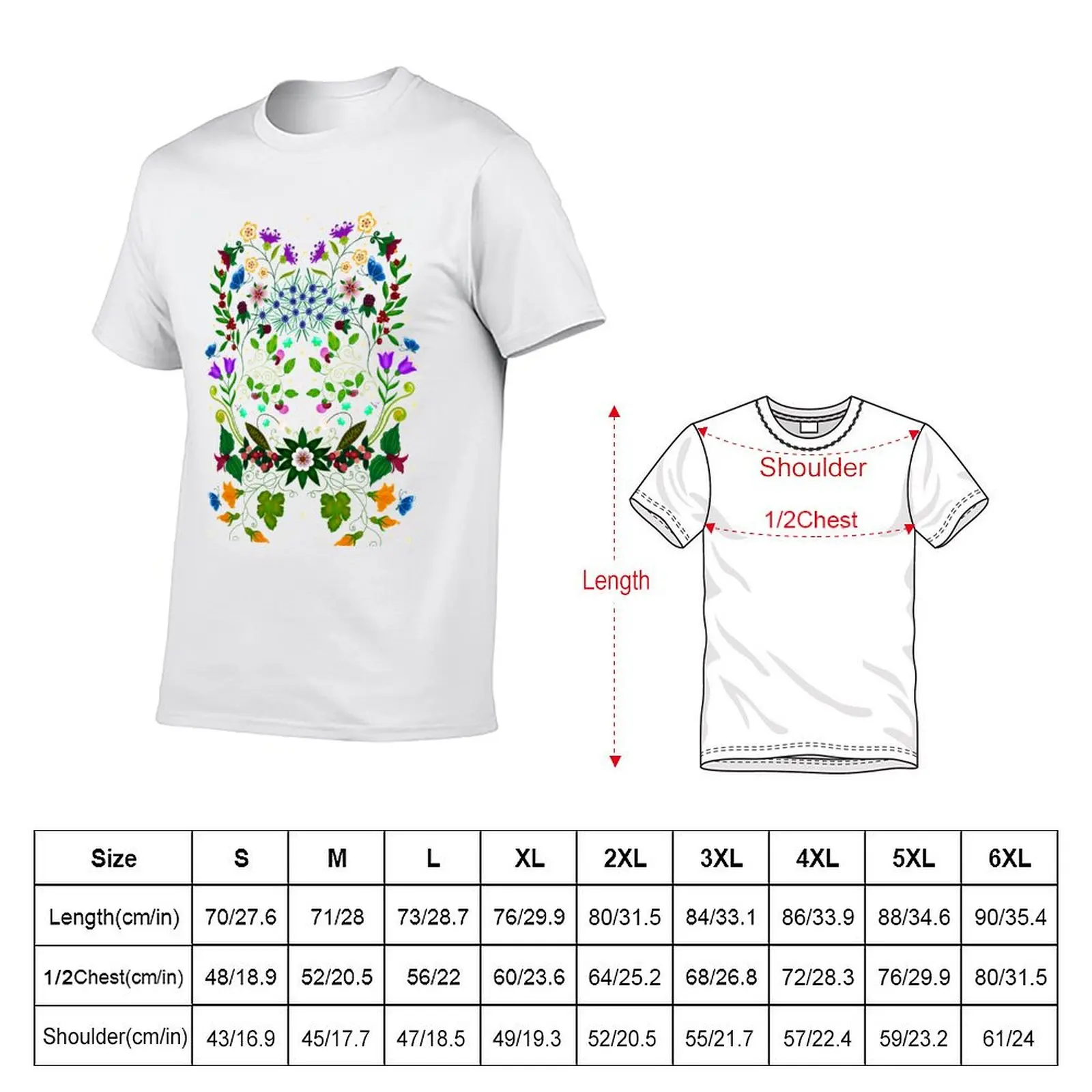 Diana’s Garden T-Shirt Soft Stretch Short Sleeve Top