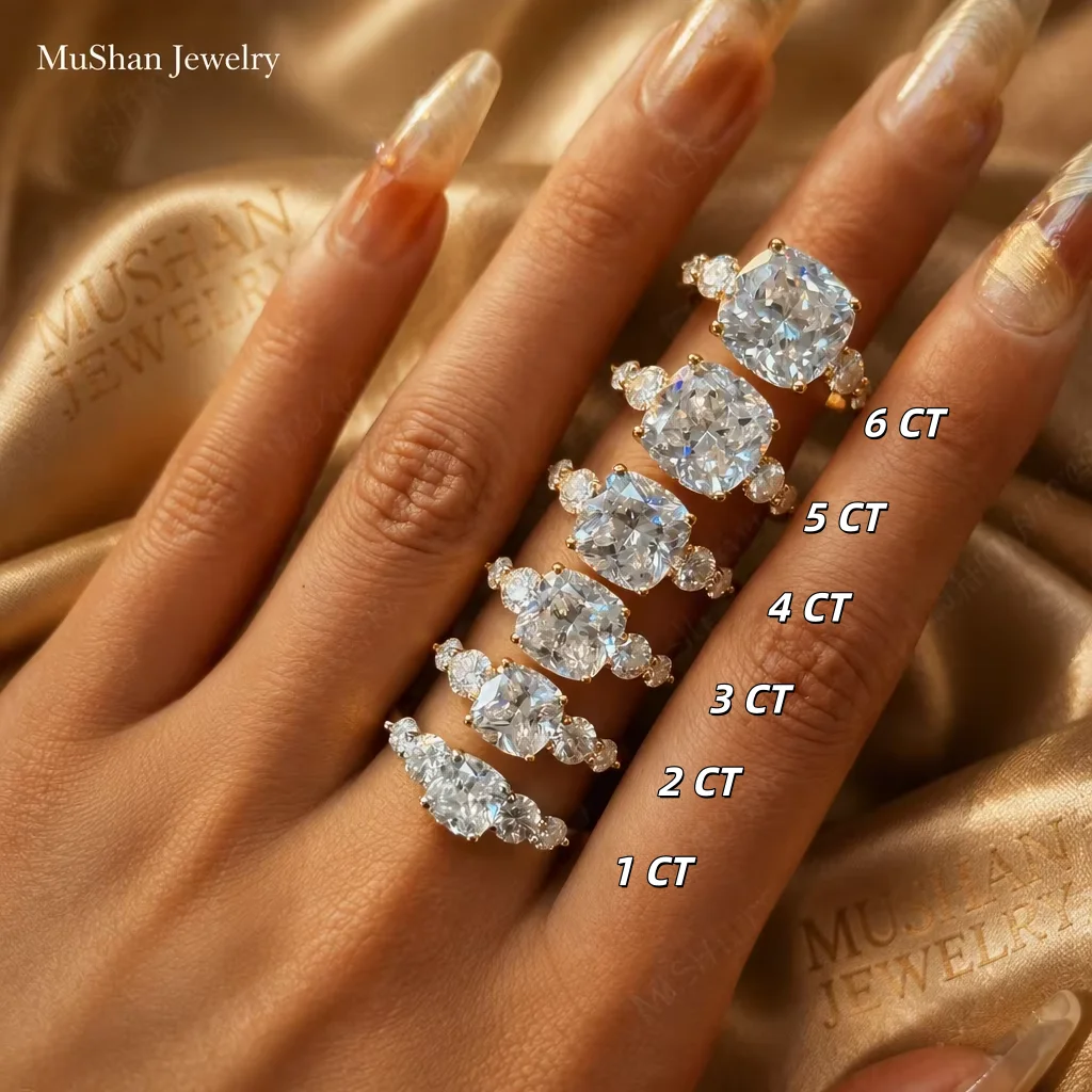 Moissanite Engagement Ring 1 Carat - 무샨(MUSHAN) 브랜드의 인기 상품인 고품질 S925