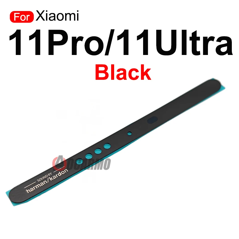 1Pcs Black White Purple Blue Top Trim Strip Frame For Xiaomi 11 Pro 11Pro Mi 11 Ultra Replacement Parts