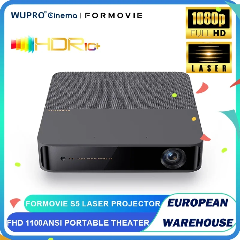 

Top! Formovie S5 Laser Projector Mini Portable For Home Theater 1100ANSI Lumens 1080P Full HD Smart TV Outdoor Camping Beamer Ci