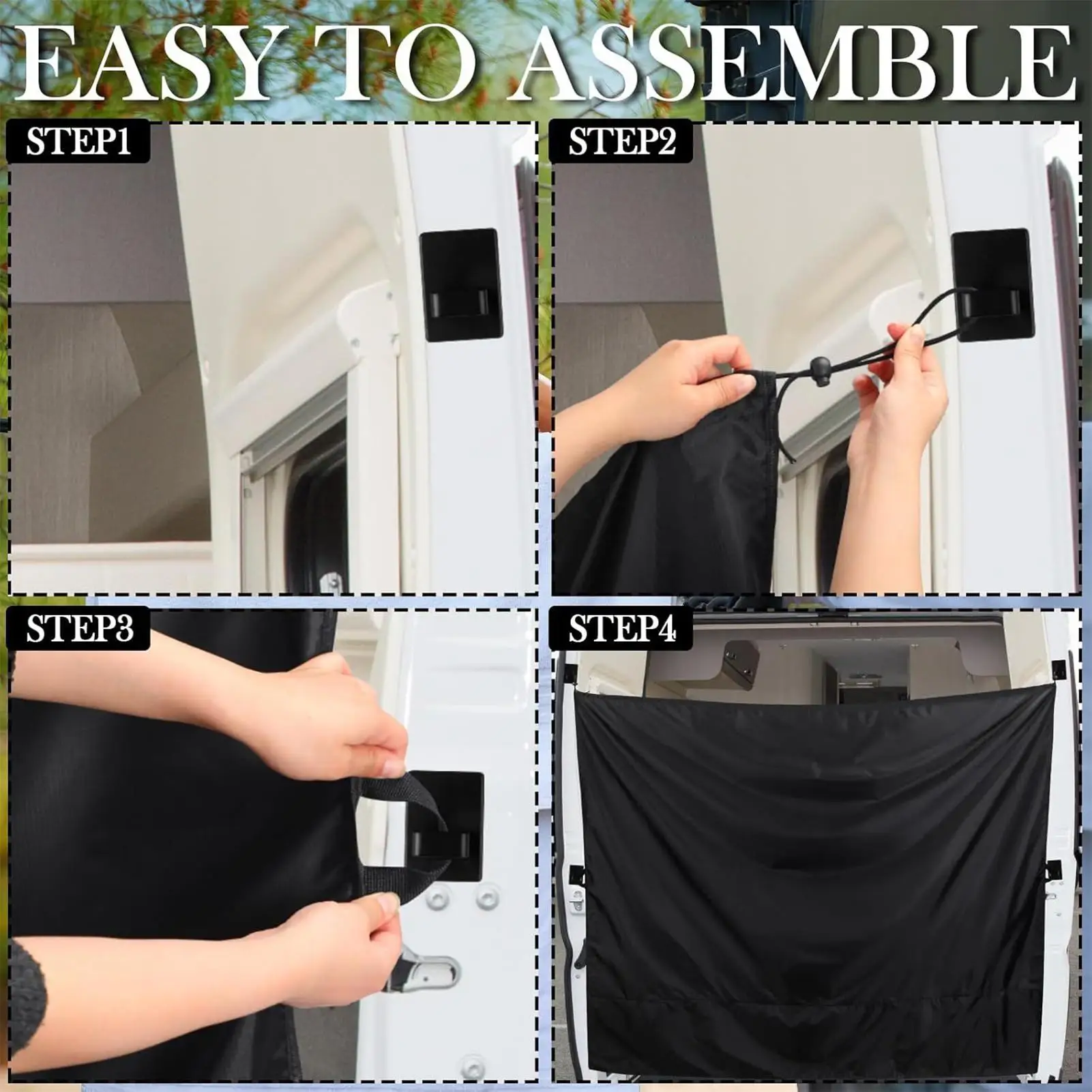 

Автомобильная занавеска для душа для кемпинга, кемперы, фургон, дверь сарая, конфиденциальные шторы, крышка с крючками для улицы, солнцезащитный козырек из чистой ткани, жалюзи, крышка