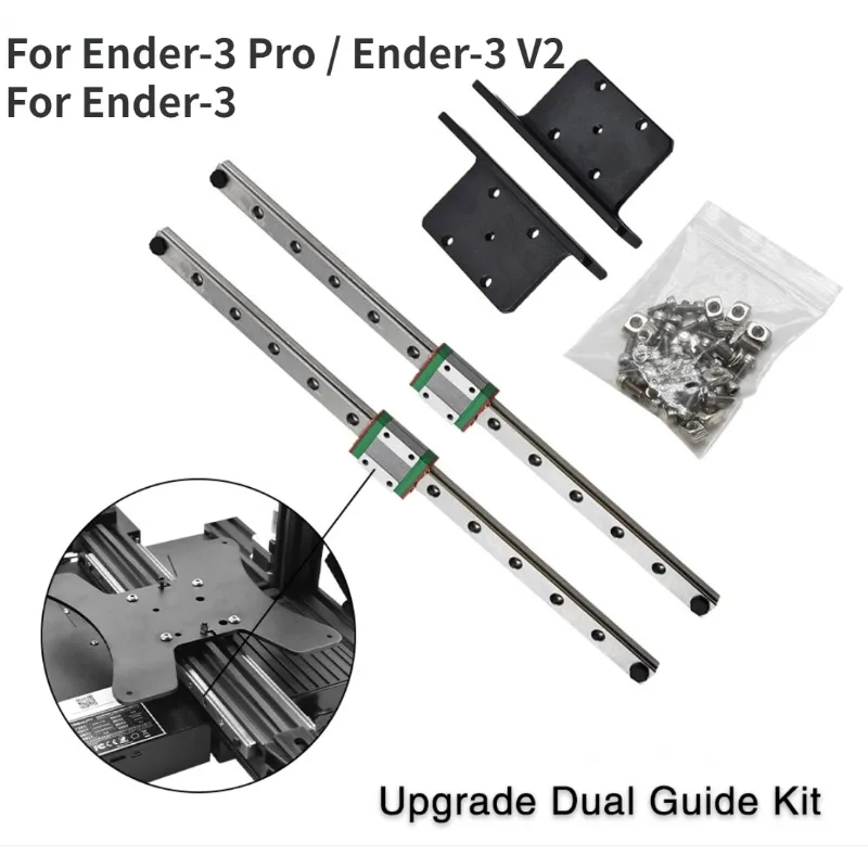 

Upgrade Y-AXIS Linear Rail Kit MGN12H 300mm Length MGN12H Stainless Steel Guideway Slider Smooth For Ender3/Ender3 Pro/Ender3 V2