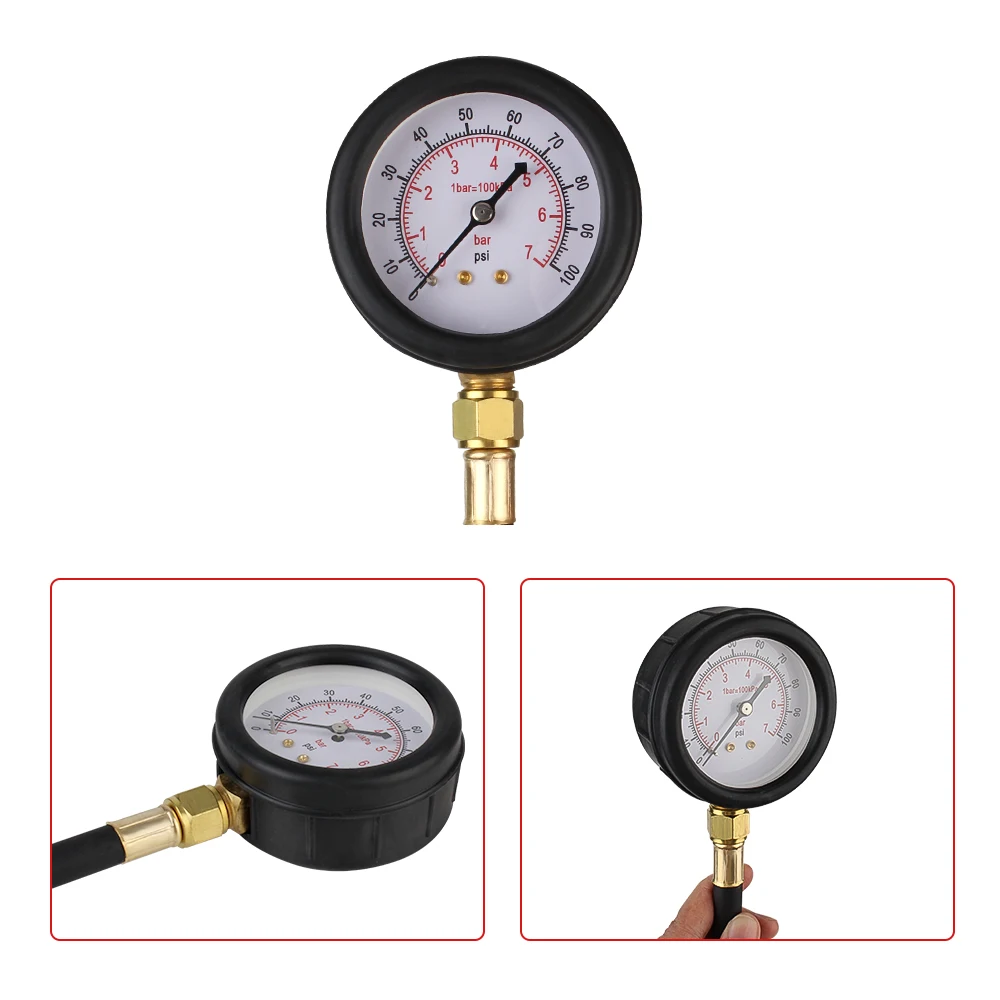 For Fuel Injection Pump Tester Auto Diagnostics Tools Car Test Set TU-113 Fuel Pressure Gauge