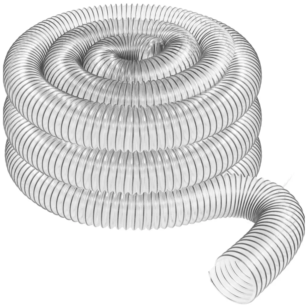 

2In OD 50mm Clear PVC Dust Collection Hose for Use with Dust Collectors with 2In Ports. Ideal for Shop Vacuums