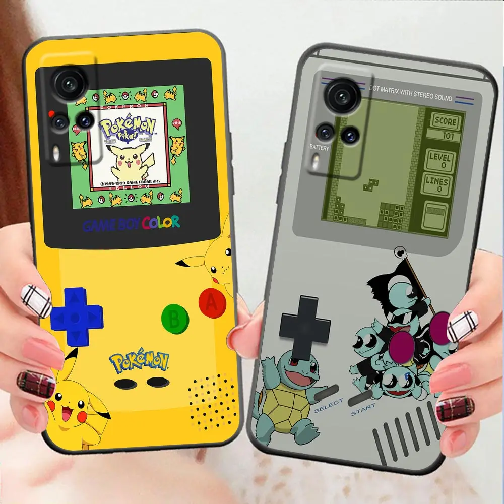 Game-Boy Color-P-Pokemon Phone Case For VIVO X90 X80 X70 X60 X50 X30 V29 V27 V25 V23 V23E V21 V21E V20 Case Funda Shell Capa