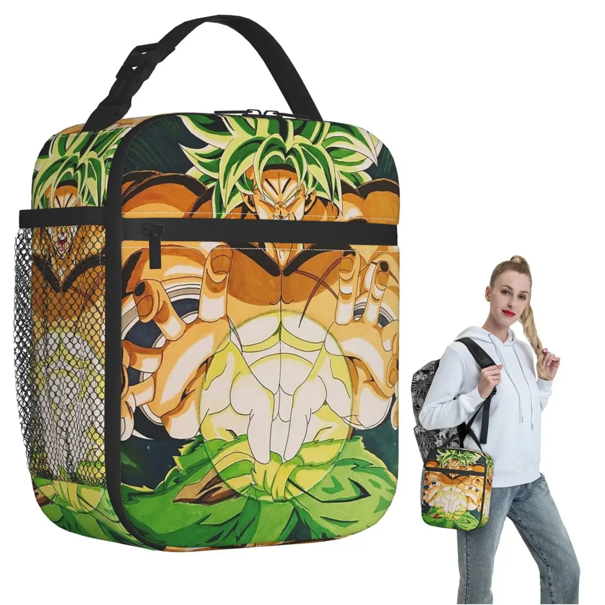 

Broly Insulated Lunch Bag for Women Children Leakproof Food Boxes Thermal Lunch Box Tote