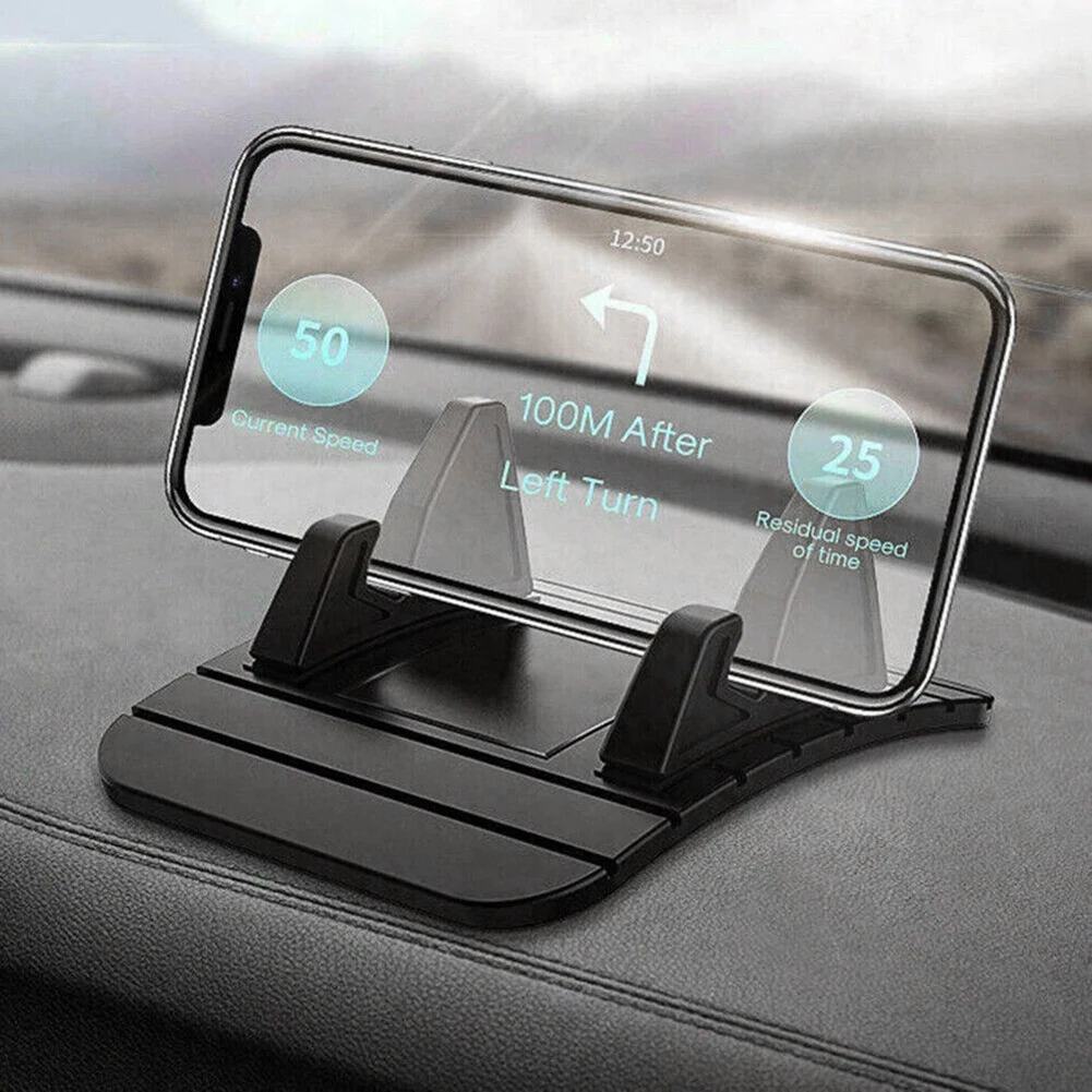 Car Silicone Holder Car Dashboard Anti-slip Mat Rubber Mount Holder GPS Bracket Car Phone Holder Flat Silicone Lazy Holder