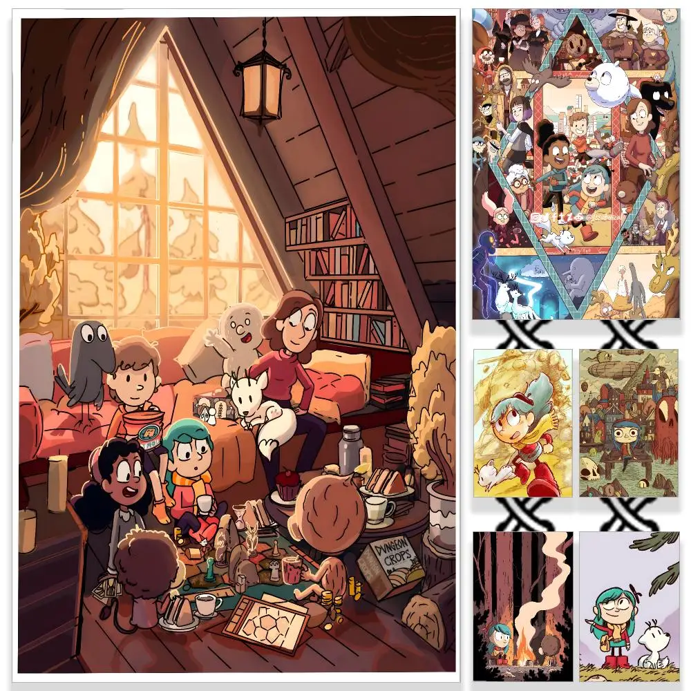 Fantasy Series H-Hilda Poster HD Waterproof PP Self-Adhesive Removable Wall Art Poster for Bedroom Cafe Gym Home Decor Gift