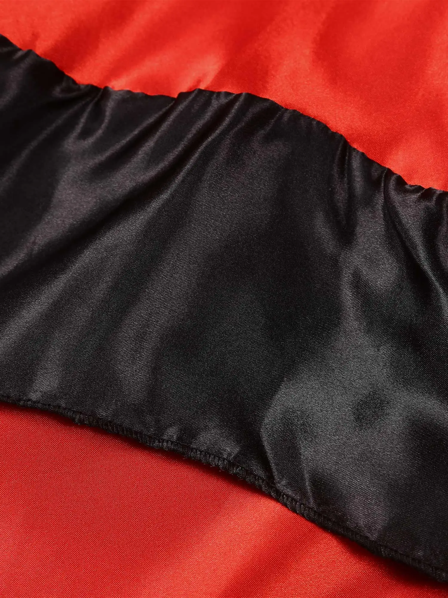 Satin Spanish Flamenco Dance Skirt for Women Black Red Layers Mexico Bull Folkloric Mexican Folklorico Performance Dance Costume