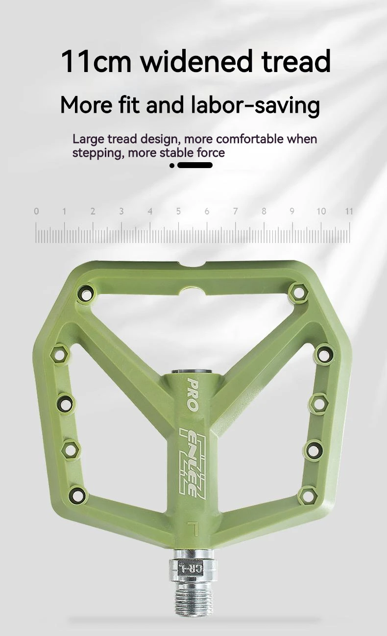 Enlee Mountainbike ultraleichtes Nylon pedal für Fahrrad pedal verbreitert ultraleichte Dichtung du Lager MTB Fahrrad pedale Zubehör – Detail 1