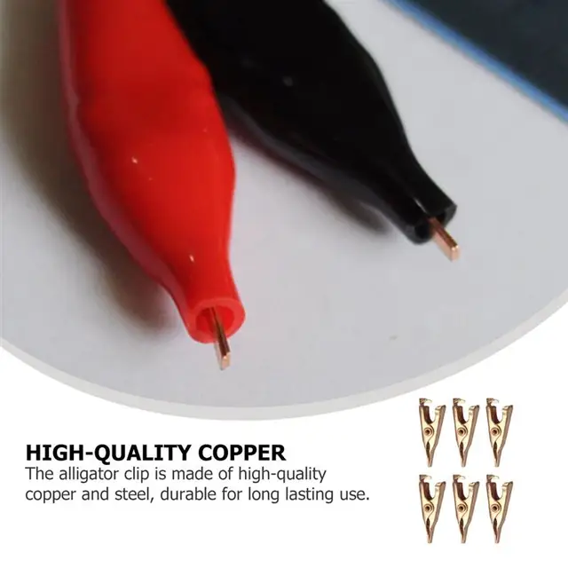 Morsetti A Coccodrillo - Set Da 20 In Metallo Nichelato - Foto 9