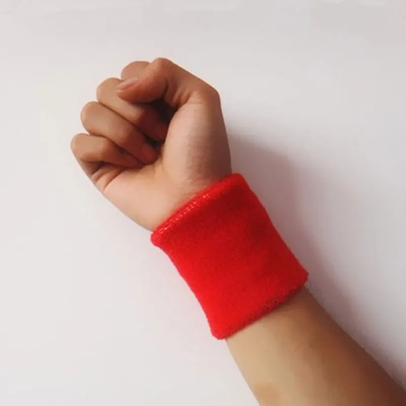 Pulseira de algodão para ginástica, Pulseira esportiva, Punho de toalha de suor, Protetor de tênis, Fitness Running Sweatband