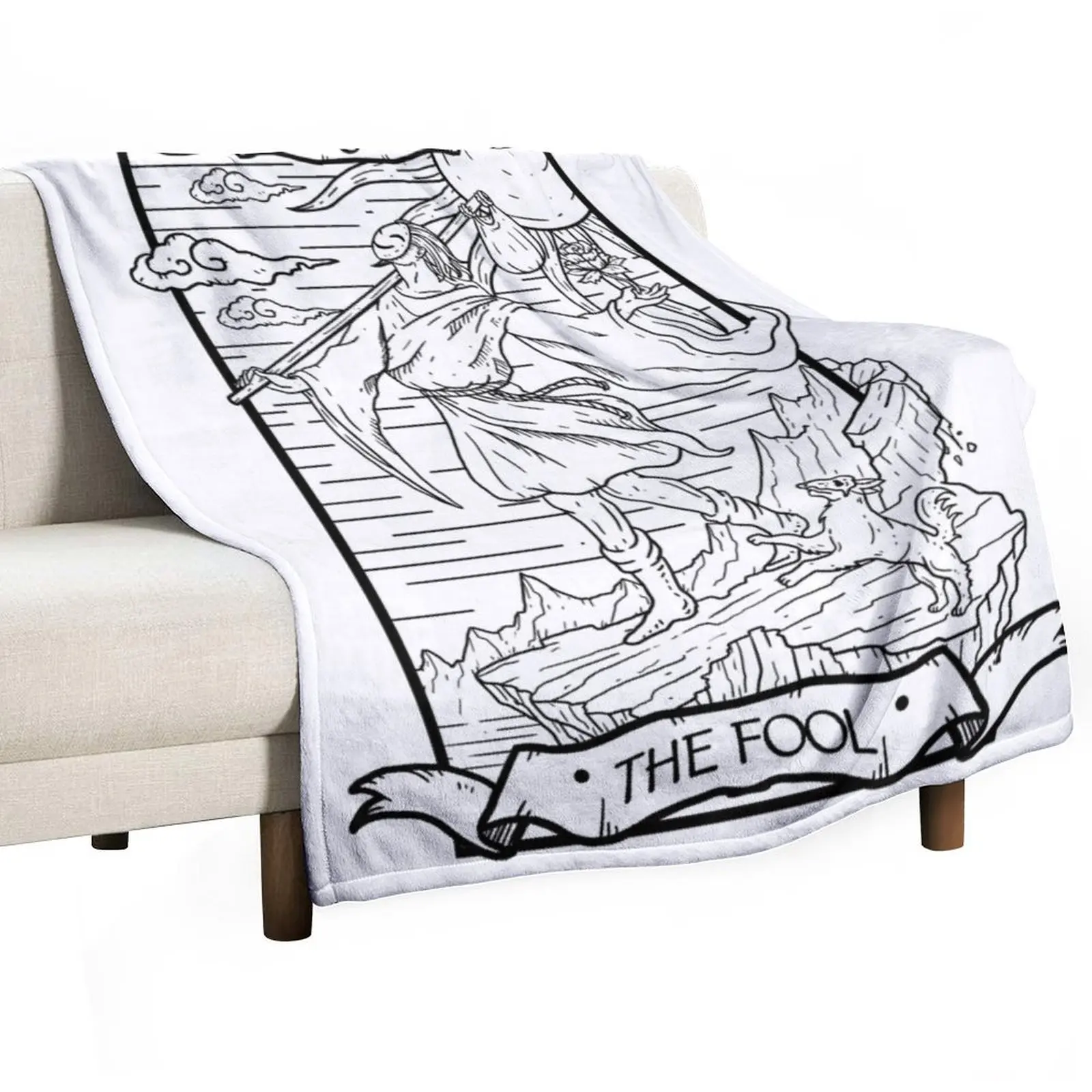 

Tarot Card The Fool Throw Blanket Quilt Warm Bed linens Blankets