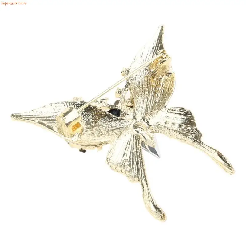 Q5WE Intricate Black Butterfly Brooches Stylish Women Brooch Commuting Outfit Accessory Suitable for Enhancing Women Wardrobe