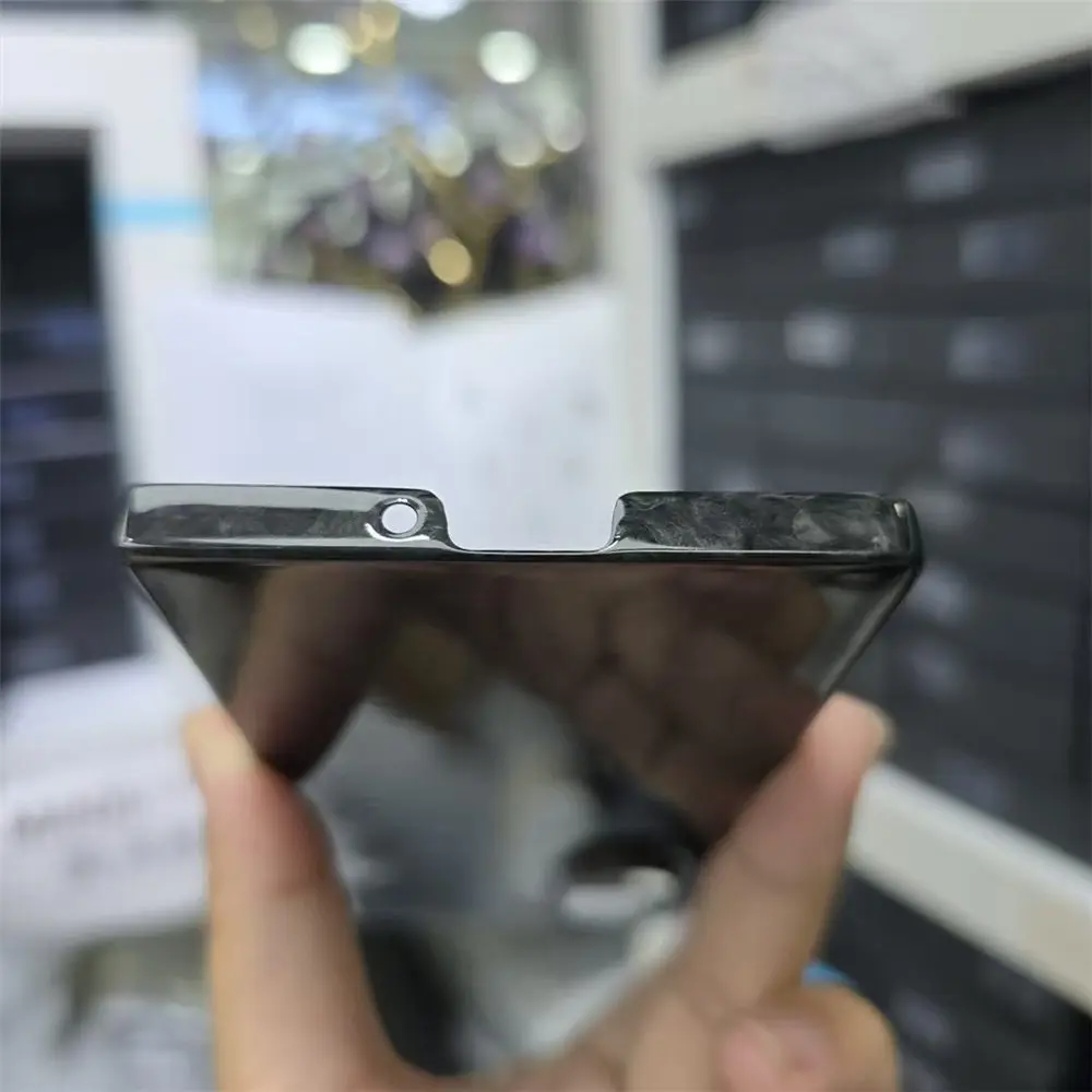 진짜 진짜 탄소 섬유 슬림 케이스, 삼성 갤럭시 Z 폴드 6 광택 매트, 불규칙한 단조 커버