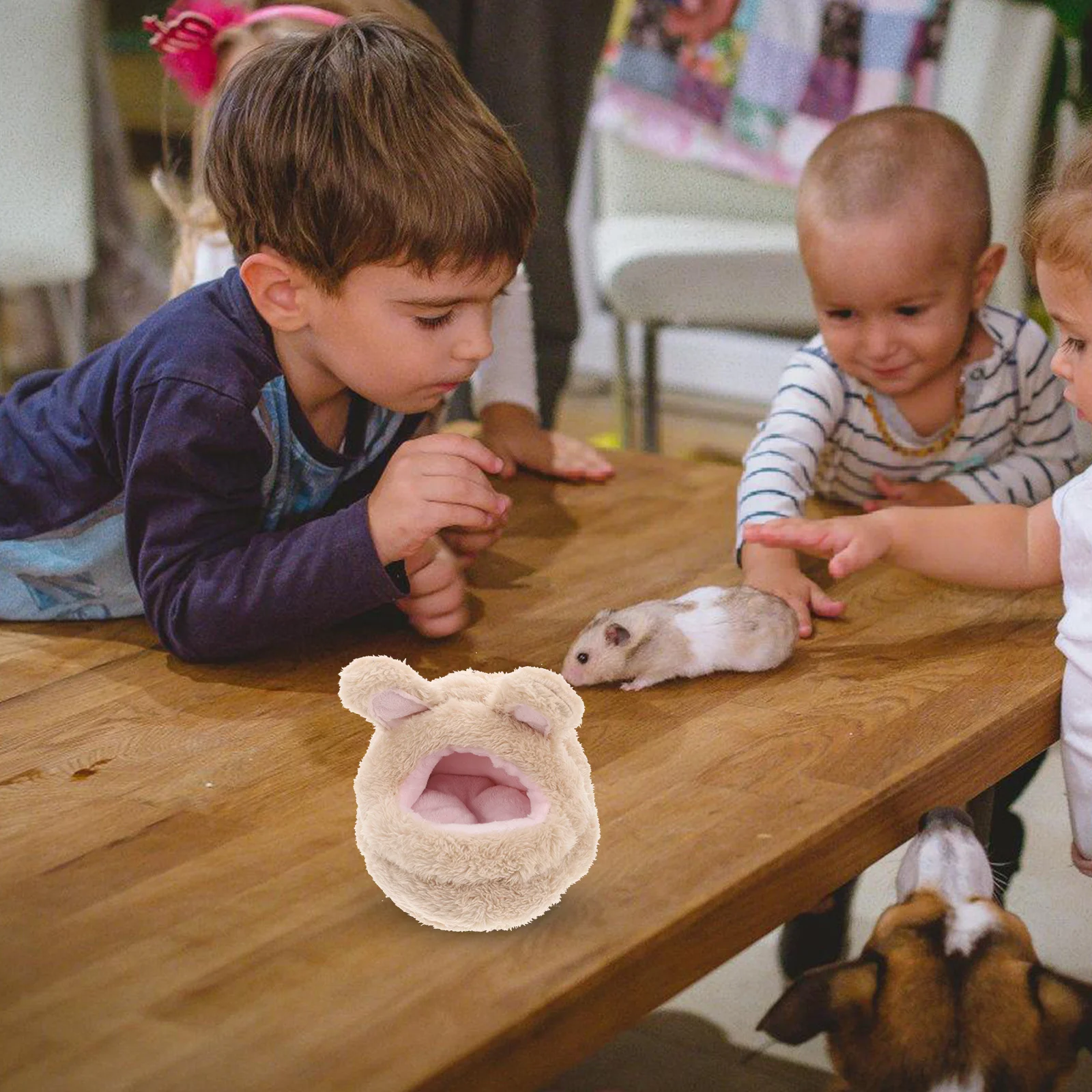 مخبأ سرير حيوانات صغيرة دافئة سرير خنزير غينيا منزل مخبأ الهامستر مأوى شينشيلا القنفذ عش النوم كوخ الهامستر #4