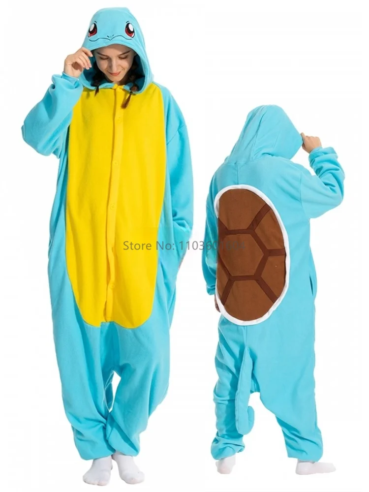 Kigurumi Onesie pijamas de animales para adultos, mujeres, hombres, rosa, Mew, Eev, ropa de casa, disfraz de fiesta de Cosplay de Halloween