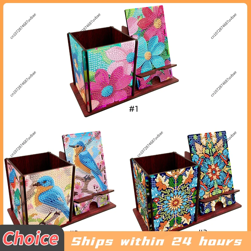 DIY Diamond Painting Kit Handmade Creative Gifts Diamond Painting Kit Storage Box with Stand for Storing Desktop Items