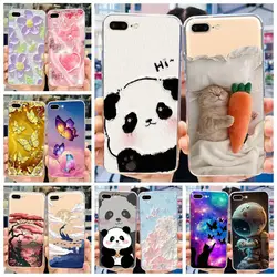 For IPhone 7 Plus Case iPhone8 Plus Fashion Painted Cover Clear Silicone Phone Case For iPhone 8 iPhone7 Plus Soft Fundas Bumper