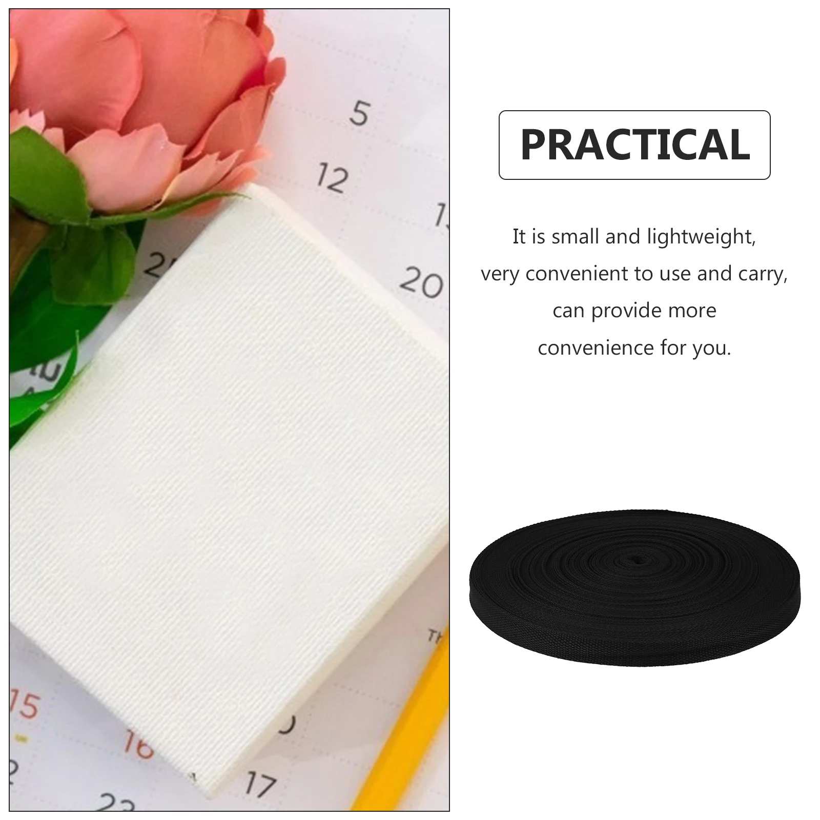 

Cotton Webbing 2cm Canvas Bag Shoulder Strap Lightweight Durable DIY Craft Supplies Clothing Accessories Ribbon