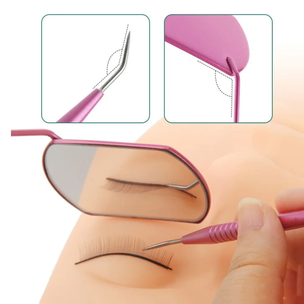 

1 set Eyelash Extension Tool Set Professional Mirror Pick Rods Stainless Steel Aluminum Girls Auxiliary Tool Kit for Salon Use