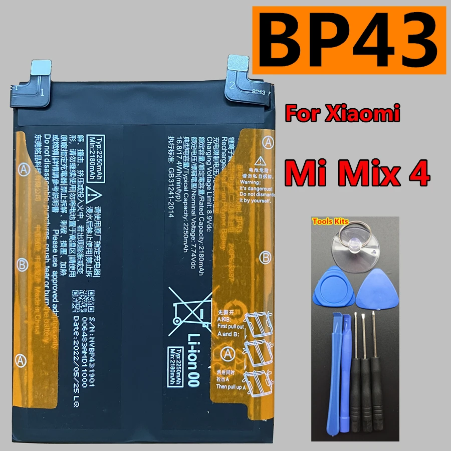 New Original BP42 BP43 BM58 BM59 BM4V BM57 Battery for Xiaomi Redmi Note Mi 11 Lite 10 Ultra 11T Pro 5G Mix 4 Mix4 High Quality