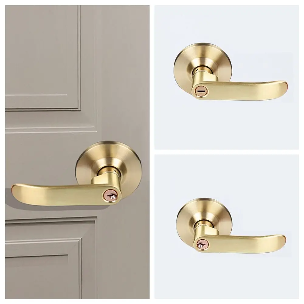 

Внутренний реверсивный рычаг дверного замка. Прямой рычаг с круглой отделкой. Ручка конфиденциальности. Легко устанавливается. Сатиновая латунь.