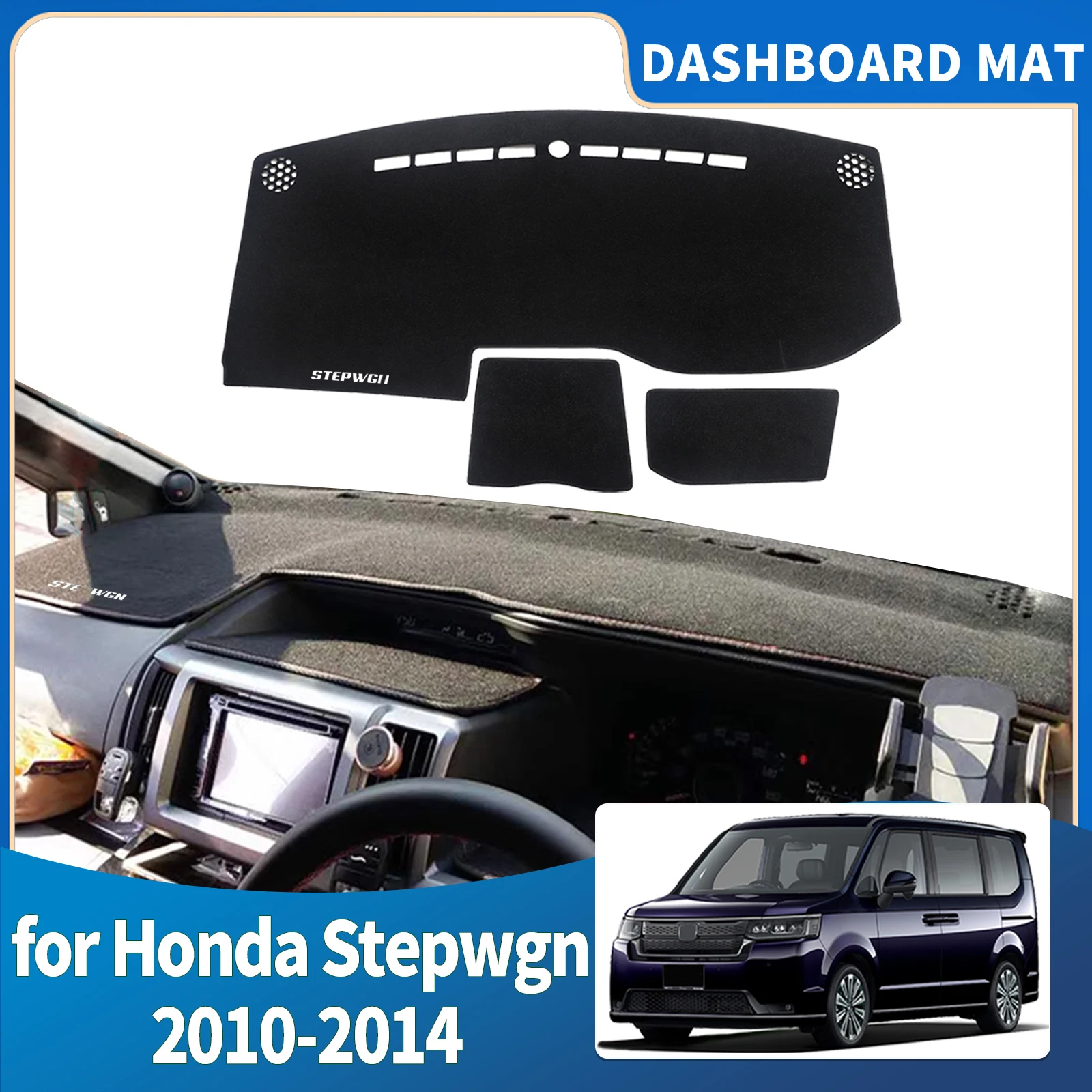 

fit for Honda Stepwgn Step Wagon G4 2010-2014 RHD Car Accessories Dashmat Dashboard Cover Pad Protective Carpet DashMat Sunshade
