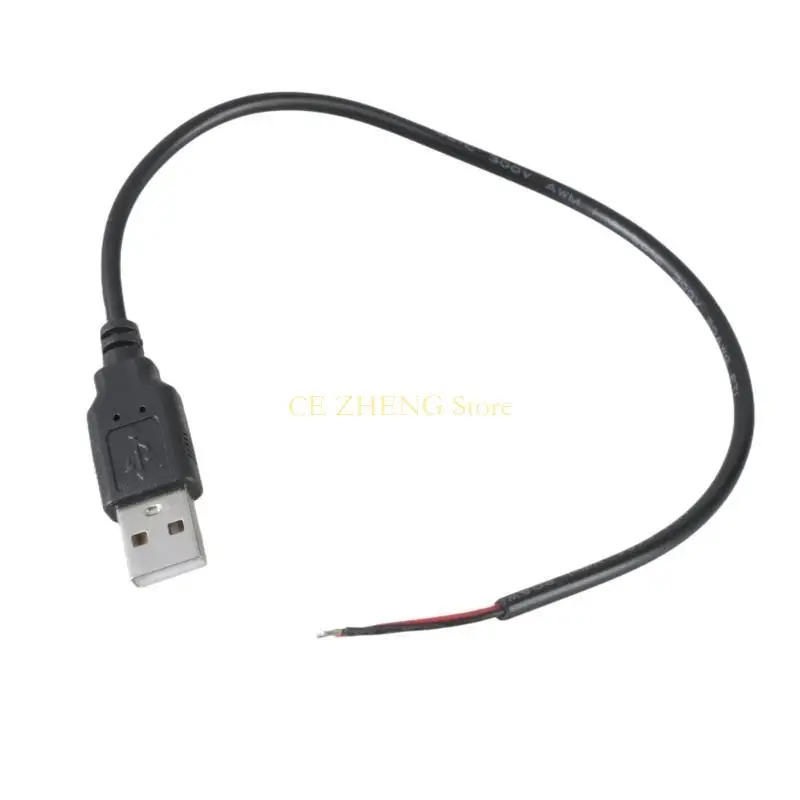 E56B 3A Copper USB -зарядка кабельная шнур 2PIN Bare проволоки линия пайки