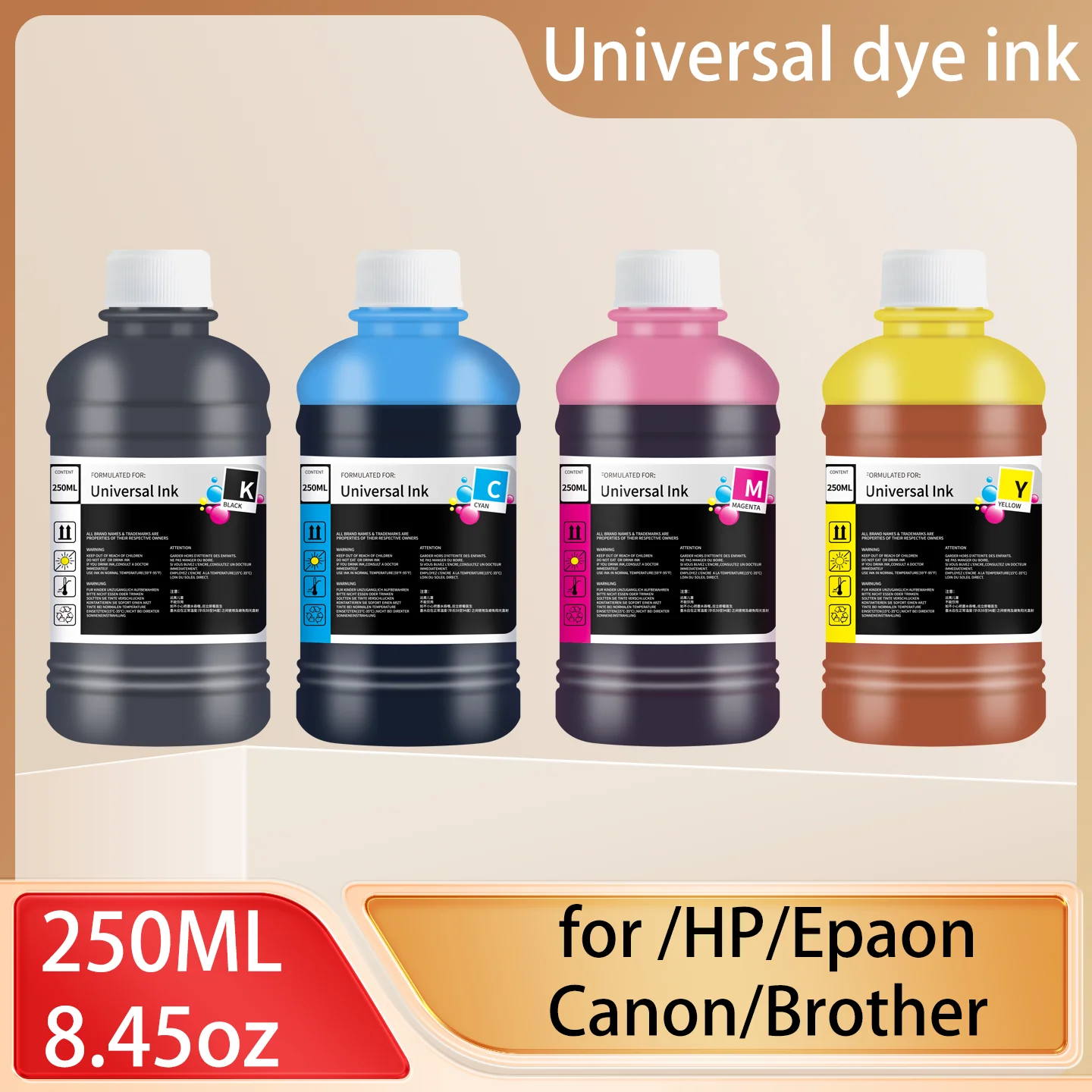 

250ML dye ink Compatible with Epson/Canon/HP/Brother/Printer Series Printer Ink Cartridge Regeneration Ink Cartridge Serie H-301