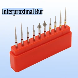 Teeth Polishing Dental Diamond Burs Kit Drills Bit Interproximal Enamel Reduction Set for Dental High Speed Handpiece