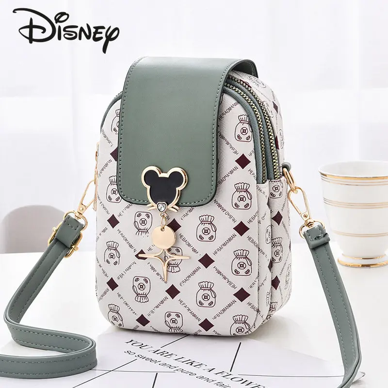 Disney Mickey New Women\'s Zero Wallet Fashion High Quality Girls\' Crossbody Bag Classic Casual Versatile Women\'s Mobile Bag