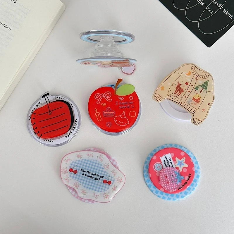 Cartoon Cute Magnetic Holder Grip Tok Griptok Phone Stand Holder Support for iPhone 16 17 Samsung for Magsafe Accessories Holder