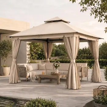 10x10 Heavy-Duty Metal Gazebo 1