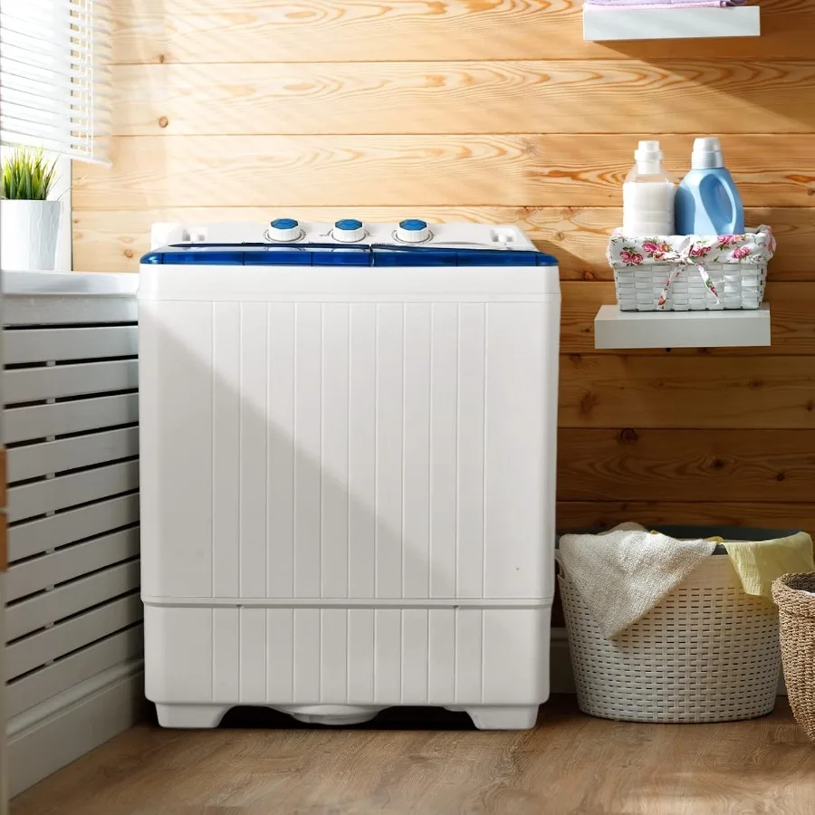 غسالة محمولة مدمجة للمساكن والشقق: سعة غسيل 18 رطلاً وسعة دوران 8 رطل مع مضخة تصريف مدمجة #2