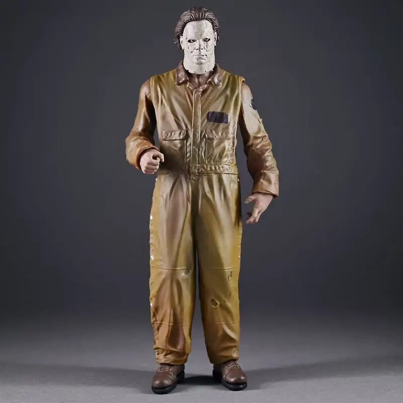 Figura de acción de Michael Myers de Halloween, 8 pulgadas, segunda generación, brazos articulados, modelo coleccionable de terror para coleccionistas adultos