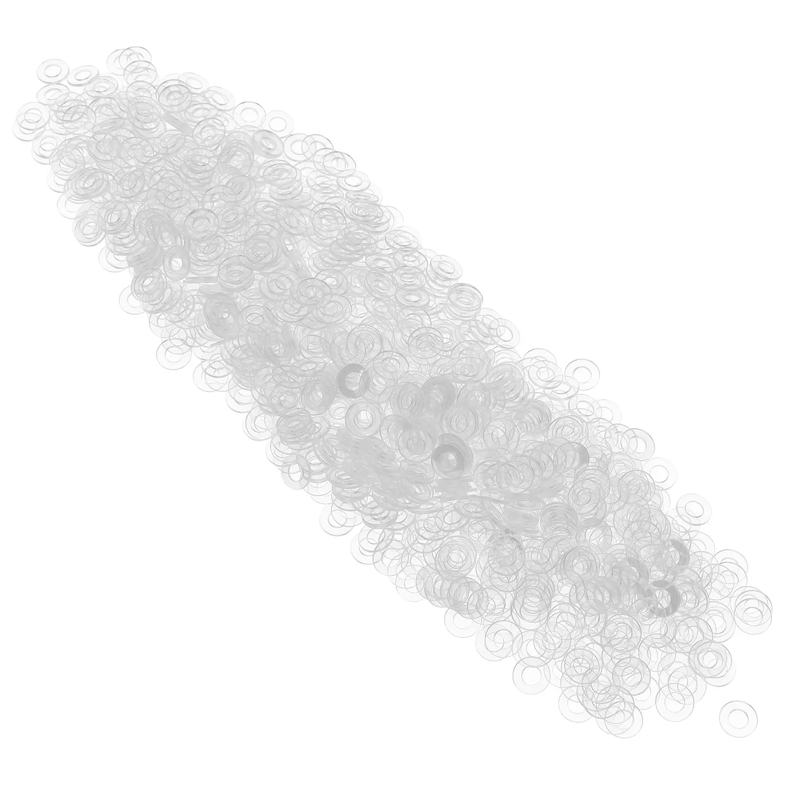 Transparent Plastic Round Washers 2000Pcs Clear Flat Spacers for Shower Door Handles Glass Furniture Screws