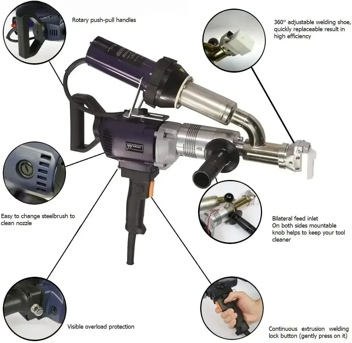 

Горячая распродажаWELDY 3000 Вт ручной экструзионный сварочный аппарат для пластика EX3 сварочный аппарат для пластика горячим воздухом gu виниловый сварочный экструдер сварочный аппарат Machi