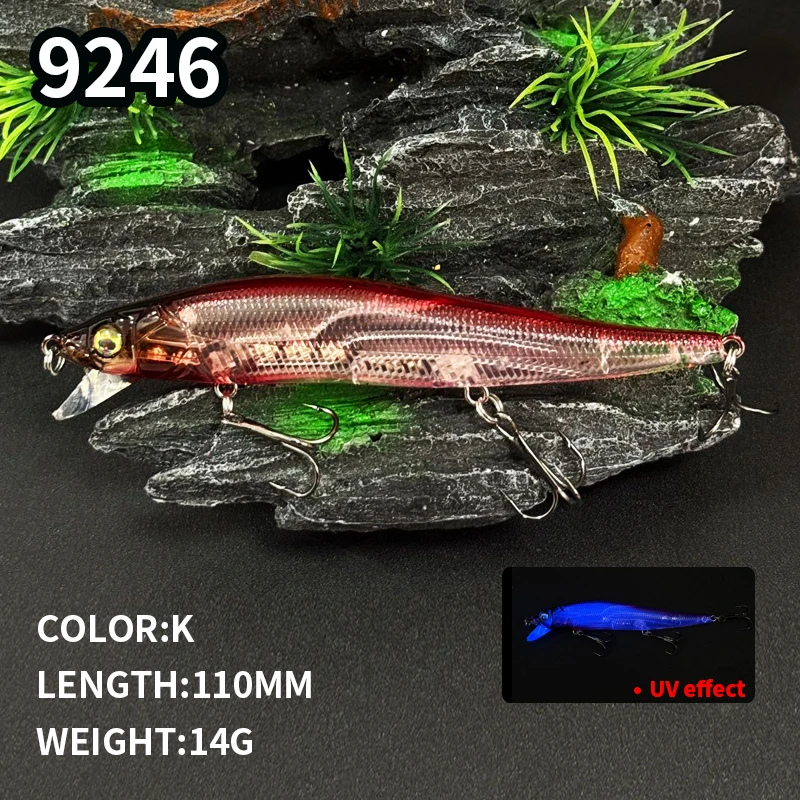 Señuelos Minnow Wobblers Flotantes para Pesca de Trucha y Lubina - imagen 2