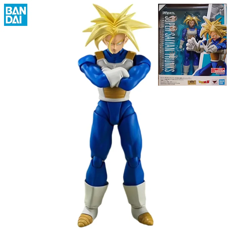 

Original Bandai S.H. Figuarts SHF Super Saiyan Trunks Battle Clothes Dragon Ball Z Anime Action Collection Figures