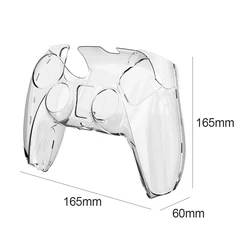 For PS5 DualSense Controller Clear PC Cover Ultra Slim Transparent Protector Case for Sony Playstation5 Gamepad Controller Case