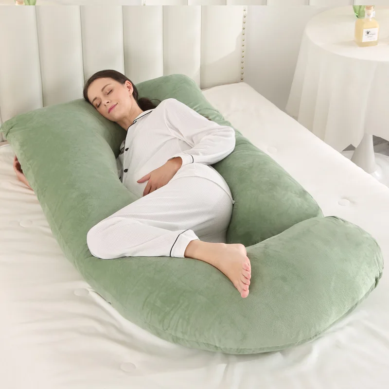 Pregnant Women Pillow Full Surround Sleeping Pillows U/J Type Body Support For Back Belly Hip Leg Relax Cushions Soft Cushions